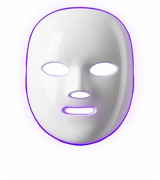 Glokore mask in purple light mode