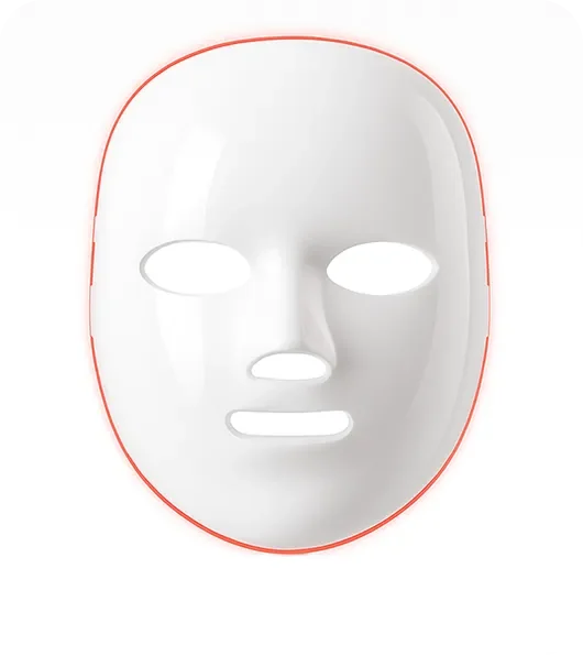 Glokore mask in red light mode