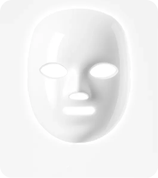 Glokore mask in white light mode